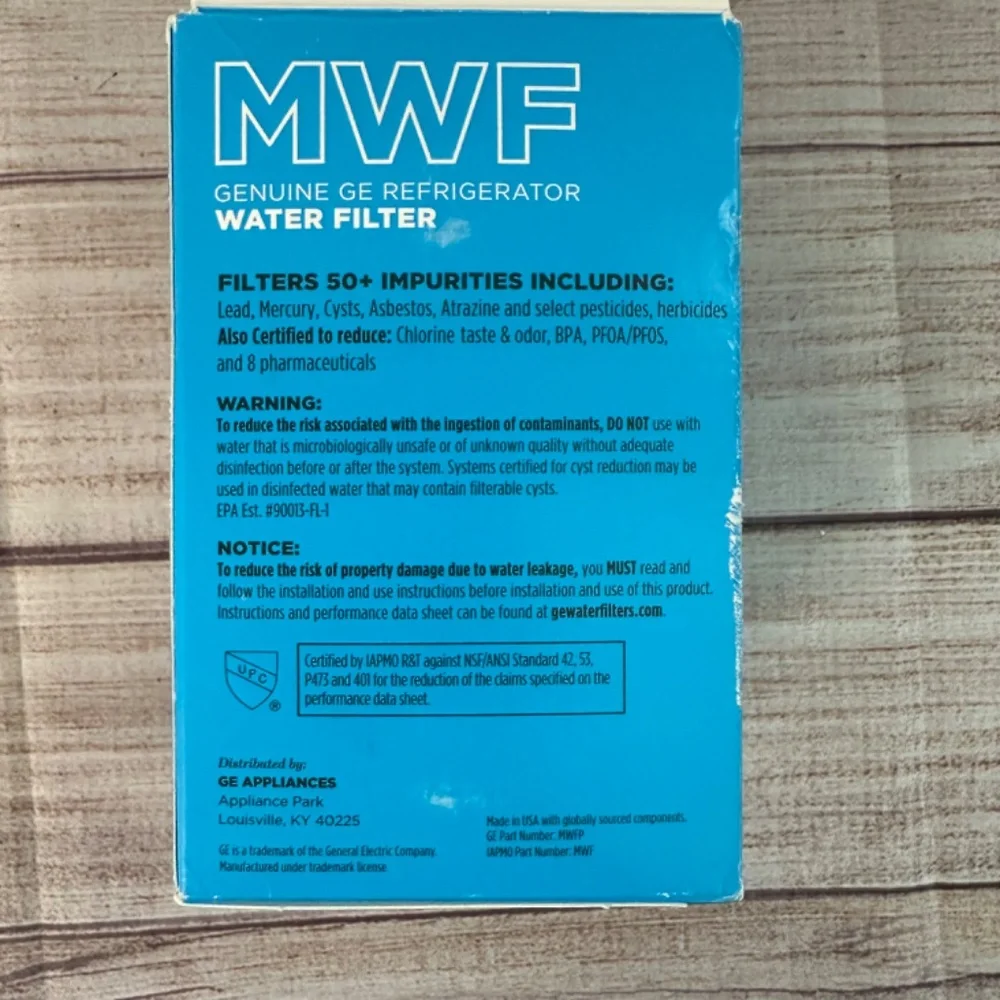 GE MWF Genuine Smart Water Refrigerator Filter - NEW - Picture 3 of 3